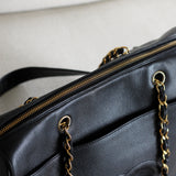 Vintage Chanel Black Caviar Timeless CC Tote with 24k Gold Hardware (Pending)