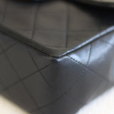 Vintage Chanel Black Lambskin Mini Square with 24k Gold Hardware
