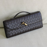 Bottega Veneta Fondant Intreciatto Long Andiamo Top Handle Clutch