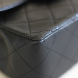 Vintage Chanel Black Lambskin Mini Square with 24k Gold Hardware