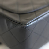 Vintage Chanel Black Lambskin Mini Square with 24k Gold Hardware