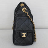 Chanel 26C Black Caviar Mini 25 Hobo with Aged Gold Hardware