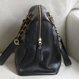 Vintage Chanel Black Caviar Timeless CC Tote with 24k Gold Hardware (Pending)