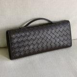 Bottega Veneta Fondant Intreciatto Long Andiamo Top Handle Clutch