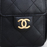 Chanel 26C Black Caviar Mini 25 Hobo with Aged Gold Hardware