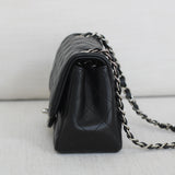 Chanel Black Lambskin Mini Square with Silver Hardware