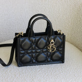 Dior Black Lambskin Mini Book Tote