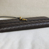 Bottega Veneta Fondant Intreciatto Long Andiamo Top Handle Clutch