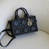 Dior Black Lambskin Mini Book Tote