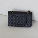 Chanel Black Caviar Medium Classic Flap with Gold Hardware