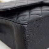 Chanel Black Caviar Medium Classic Flap with Gold Hardware