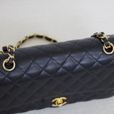 Chanel Black Caviar Medium Classic Flap with Gold Hardware