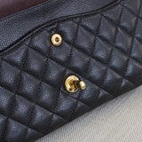 Chanel Black Caviar Medium Classic Flap with Gold Hardware