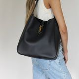 Saint Laurent Le 5 À 7 Large Shoulder Bag with Gold Hardware