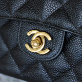 Vintage Chanel Black Caviar Mini Square with 24k Gold Hardware (Pending)