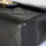 Vintage Chanel Black Caviar Mini Square with 24k Gold Hardware (Pending)