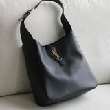 Saint Laurent Le 5 À 7 Large Shoulder Bag with Gold Hardware