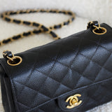 Vintage Chanel Black Caviar Mini Square with 24k Gold Hardware (Pending)