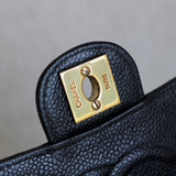 Vintage Chanel Black Caviar Mini Square with 24k Gold Hardware (Pending)