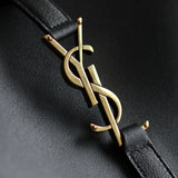 Saint Laurent Le 5 À 7 Large Shoulder Bag with Gold Hardware
