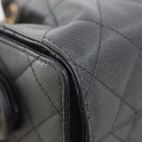 Chanel 26C Black Caviar Mini 25 Hobo with Aged Gold Hardware