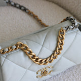 Chanel Light Blue Lambskin Medium 19 with Mixed-Metal Hardware