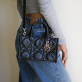 Dior Black Lambskin Mini Book Tote