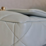 Chanel Light Blue Lambskin Medium 19 with Mixed-Metal Hardware