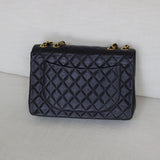 Vintage Chanel Black Lambskin XL Jumbo with 24k Gold Hardware
