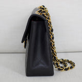 Vintage Chanel Black Lambskin XL Jumbo with 24k Gold Hardware