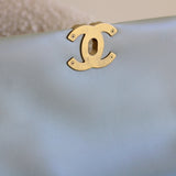 Chanel Light Blue Lambskin Medium 19 with Mixed-Metal Hardware