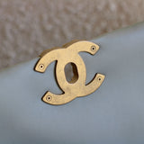Chanel Light Blue Lambskin Medium 19 with Mixed-Metal Hardware