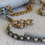 Chanel Light Blue Lambskin Medium 19 with Mixed-Metal Hardware