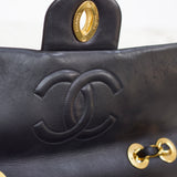 Vintage Chanel Black Lambskin XL Jumbo with 24k Gold Hardware