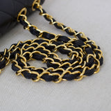 Vintage Chanel Black Lambskin XL Jumbo with 24k Gold Hardware