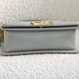 Chanel Grey Caviar Small Boy with Aged Gold Hardware