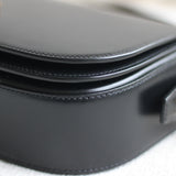 Saint Laurent Black Calfskin Voltaire Top Handle with Gold Hardware