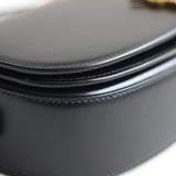 Saint Laurent Black Calfskin Voltaire Top Handle with Gold Hardware