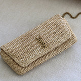 Saint Laurent Raffia Maxi Tote