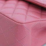 Chanel 19B Pink Caviar Small Classic Flap with Light Gold Hardware