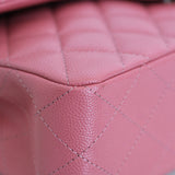 Chanel 19B Pink Caviar Small Classic Flap with Light Gold Hardware