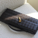 Bottega Veneta Fondant Intreciatto Long Andiamo Top Handle Clutch