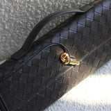 Bottega Veneta Fondant Intreciatto Long Andiamo Top Handle Clutch