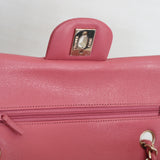 Chanel 19B Pink Caviar Small Classic Flap with Light Gold Hardware