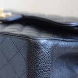 Chanel Black Caviar Small Classic Flap with Gold Hardware