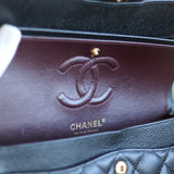 Chanel Black Caviar Small Classic Flap with Gold Hardware