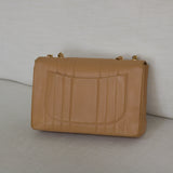 Vintage Chanel Beige Caviar Vertical Jumbo with 24k Gold Hardware