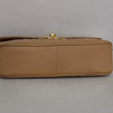 Vintage Chanel Beige Caviar Vertical Jumbo with 24k Gold Hardware