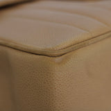 Vintage Chanel Beige Caviar Vertical Jumbo with 24k Gold Hardware