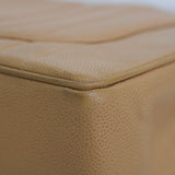 Vintage Chanel Dark Beige Beige Caviar Jumbo with 24k Gold Hardware